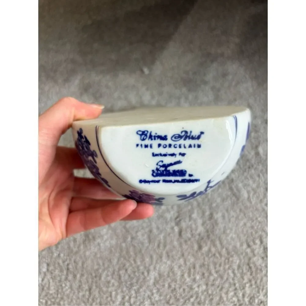China Blue Fine Porcelain Vase - Seymour Mann , EUC